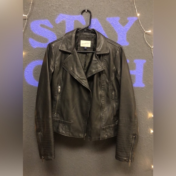 Universal Thread Faux Leather Jacket - Picture 1 of 8